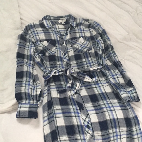 Dresses & Skirts - Blue flannel dress